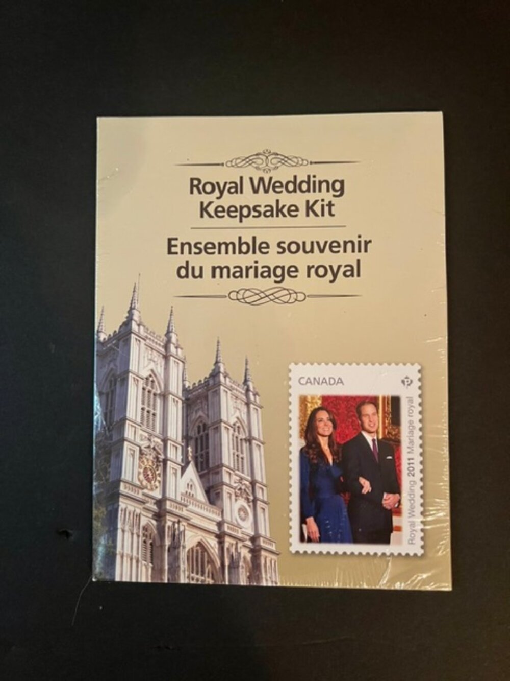 Prince William and Princess Kate Royal Wedding Keepsake Collectible Stamp Kit